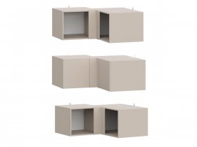 Антресоль (АН50+АН75+планка) Эккервуд (меланж) в Эсэ-Хайе - ehseh-hajya.mebel-nsk.ru | фото