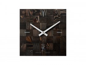 Часы настенные SLT 5195 CHESS BLACK WOOD в Эсэ-Хайе - ehseh-hajya.mebel-nsk.ru | фото