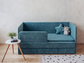Диван-кровать Happy (бирюзовый) в Эсэ-Хайе - ehseh-hajya.mebel-nsk.ru | фото