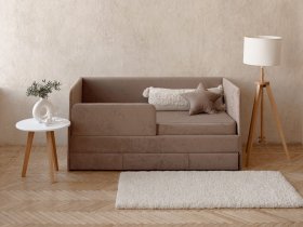 Диван-кровать Happy (капучино) в Эсэ-Хайе - ehseh-hajya.mebel-nsk.ru | фото