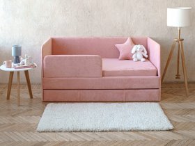 Диван-кровать Happy (коралловый) в Эсэ-Хайе - ehseh-hajya.mebel-nsk.ru | фото