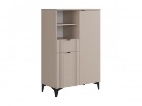 Комод 2 Рич (кашемир/фрапучино матовый/черный) в Эсэ-Хайе - ehseh-hajya.mebel-nsk.ru | фото
