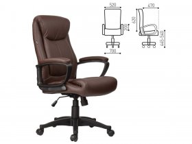Кресло офисное BRABIX Enter EX-511, коричневое в Эсэ-Хайе - ehseh-hajya.mebel-nsk.ru | фото