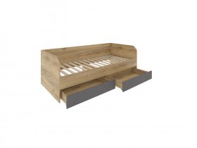 Кровать-диван с ящиками Шерлок Дв120.0_90 в Эсэ-Хайе - ehseh-hajya.mebel-nsk.ru | фото
