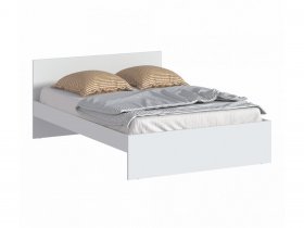 Кровать двуспальная 1,4м Бруклин СБ-3353 (белый) в Эсэ-Хайе - ehseh-hajya.mebel-nsk.ru | фото