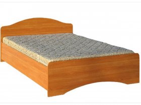 Кровать двуспальная 1,6м-1 (круглая спинка) в Эсэ-Хайе - ehseh-hajya.mebel-nsk.ru | фото
