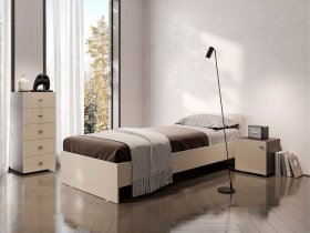 Кровать односпальная 0,9м Гиза в Эсэ-Хайе - ehseh-hajya.mebel-nsk.ru | фото