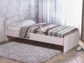 Кровать односпальная 80 с низкой спинкой (ясень шимо светлый) в Эсэ-Хайе - ehseh-hajya.mebel-nsk.ru | фото
