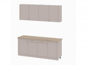 Кухонный гарнитур 2,0м Одетта (меланж/дуб сонома) в Эсэ-Хайе - ehseh-hajya.mebel-nsk.ru | фото