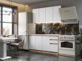 Кухонный гарнитур Ника 1,6 м (белый) в Эсэ-Хайе - ehseh-hajya.mebel-nsk.ru | фото