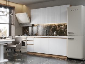 Кухонный гарнитур Ника 2,0 м (белый) в Эсэ-Хайе - ehseh-hajya.mebel-nsk.ru | фото