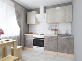Модульная кухня Йота (пикард/цемент) в Эсэ-Хайе - ehseh-hajya.mebel-nsk.ru | фото