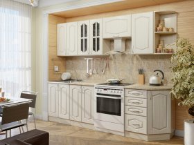 Модульная кухня Классика-1 (дуб молочный) в Эсэ-Хайе - ehseh-hajya.mebel-nsk.ru | фото