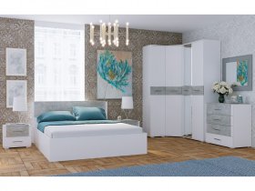 Модульная спальня Бьянка (белый/бетон) в Эсэ-Хайе - ehseh-hajya.mebel-nsk.ru | фото