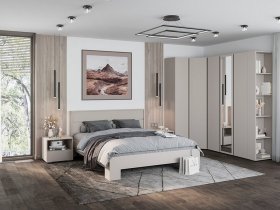 Модульная спальня Люмо (кашемир) в Эсэ-Хайе - ehseh-hajya.mebel-nsk.ru | фото