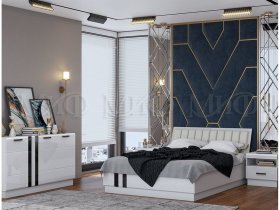 Модульная спальня Магнолия  (белый глянец) в Эсэ-Хайе - ehseh-hajya.mebel-nsk.ru | фото