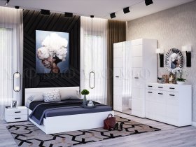 Модульная спальня Нэнси NEW в Эсэ-Хайе - ehseh-hajya.mebel-nsk.ru | фото