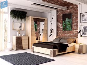 Модульная спальня Санремо в Эсэ-Хайе - ehseh-hajya.mebel-nsk.ru | фото