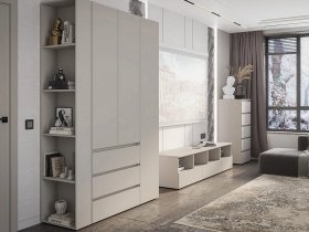 Модульная стенка Люмо (кашемир) в Эсэ-Хайе - ehseh-hajya.mebel-nsk.ru | фото