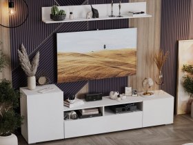 Стенка «Сильвия» (белый ясень) в Эсэ-Хайе - ehseh-hajya.mebel-nsk.ru | фото
