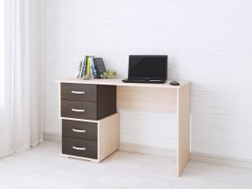 Стол письменный Сити-2 (венге/дуб молочный) в Эсэ-Хайе - ehseh-hajya.mebel-nsk.ru | фото